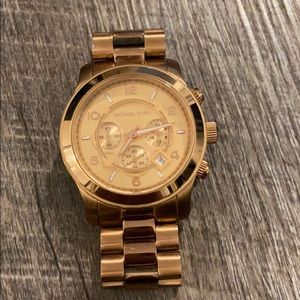 Rose Gold Michael Kors Large Watch